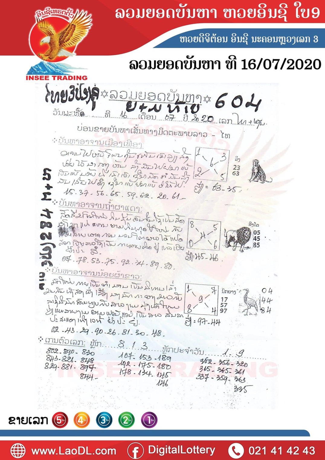 ปัญหาพารวย 16/7/2563, ปัญหาพารวย 16-7-2563, ปัญหาพารวย, ปัญหาพารวย 16 ก.ค. 2563, หวยลาว, เลขลาว