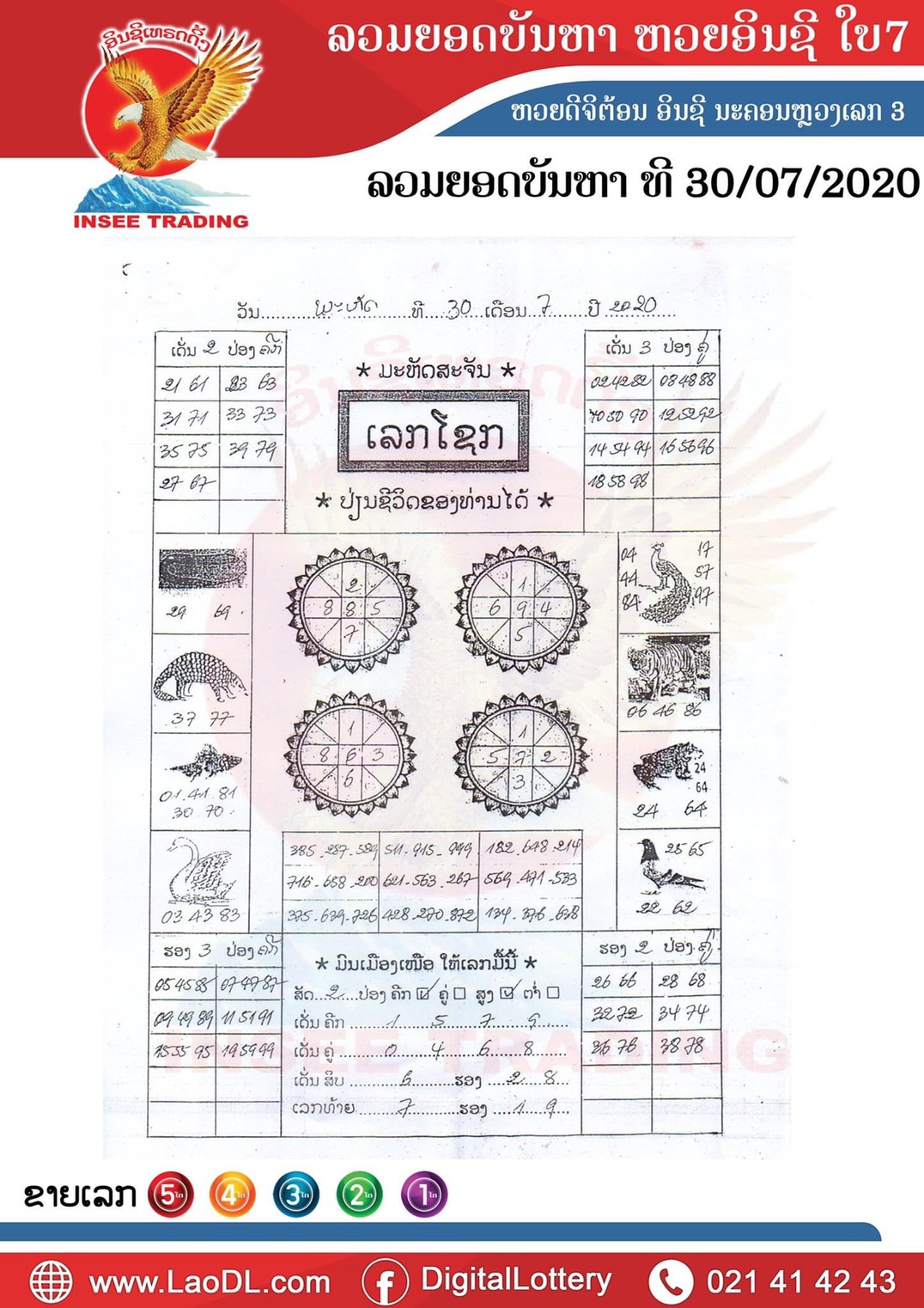 ปัญหาพารวย 30/7/2563, ปัญหาพารวย 30-7-2563, ปัญหาพารวย, ปัญหาพารวย 30 ก.ค. 2563, หวยลาว, เลขลาว