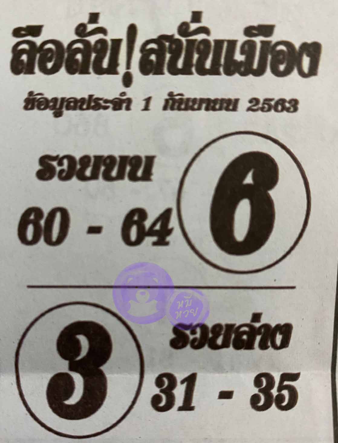 หวยซอง ลือลั่นสนั่นเมือง 1/9/63, หวยซอง ลือลั่นสนั่นเมือง 1-9-2563, หวยซอง ลือลั่นสนั่นเมือง 1 ก.ย. 2563, หวยซอง, หวยซอง ลือลั่นสนั่นเมือง, เลขเด็ดงวดนี้, เลขเด็ด, หวยเด็ด