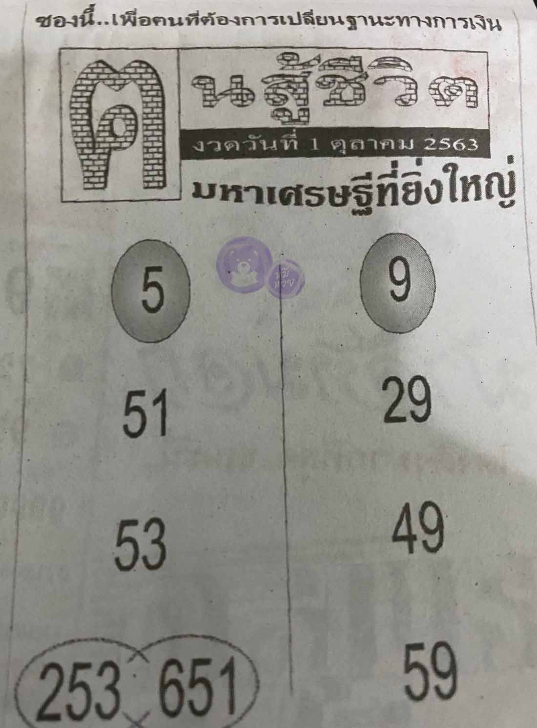 หวยซอง คนสู้ชีวิต 1/10/63, หวยซอง คนสู้ชีวิต 1-10-63, หวยซอง คนสู้ชีวิต 1 ต.ค. 63, หวยซอง คนสู้ชีวิต, เลขเด็ดงวดนี้