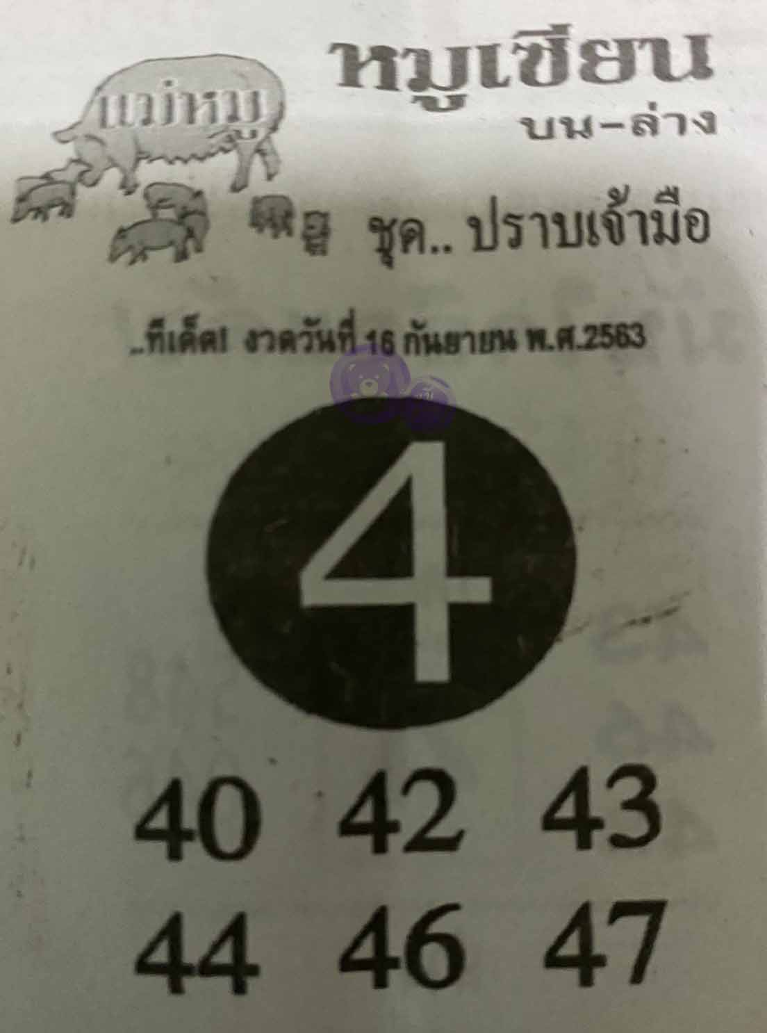 หวยซอง หมูเซียน 16/9/63, หวยซอง หมูเซียน 16-9-2563, หวยซอง หมูเซียน 16 ก.ย. 2563, หวยซอง, หวยซอง หมูเซียน, เลขเด็ดงวดนี้, เลขเด็ด, หวยเด็ด