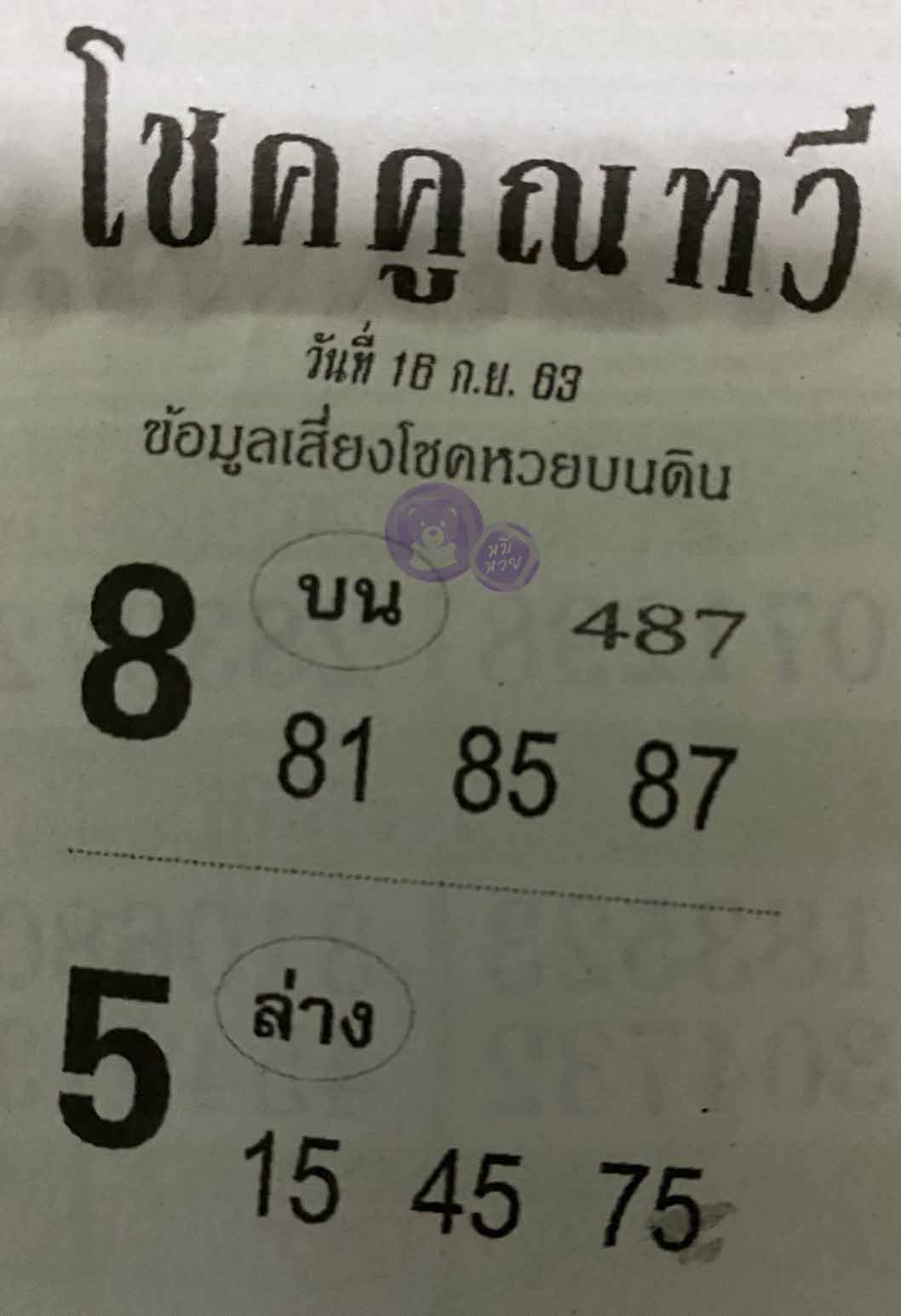 หวยซอง โชคคูณทวี 16/9/63, หวยซอง โชคคูณทวี 16-9-2563, หวยซอง โชคคูณทวี 16 ก.ย. 2563, หวยซอง, หวยซอง โชคคูณทวี, เลขเด็ดงวดนี้, เลขเด็ด, หวยเด็ด