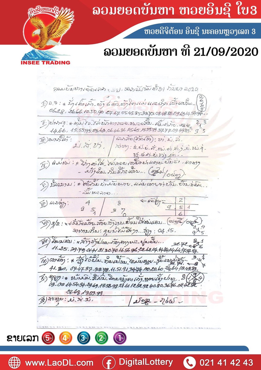 ปัญหาพารวย 21 ก.ย. 2563 ชุดที่2 สำหรับแล้วอย่าพลาดเลขเด็ดชุดนี้