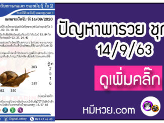 ปัญหาพารวย 14 ก.ย. 2563 ชุดที่1