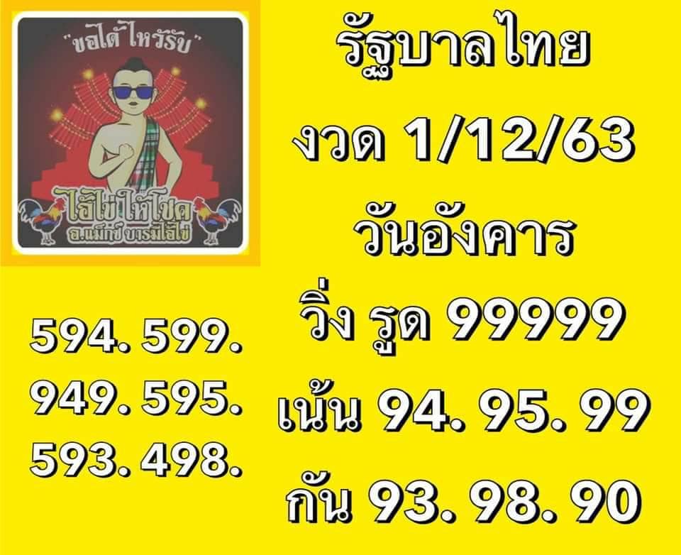 เลขพี่ไข่ วัดเจดีย์ 1/12/63