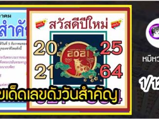 เลขเด็ดเลขดังวันสำคัญ งวดวันที่ 1 ธันวาคม 2563