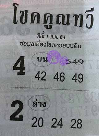 หวยซอง โชคคูณทวี 1/2/64, หวยซอง โชคคูณทวี 1-2-2564, หวยซอง โชคคูณทวี 1 ก.พ. 2564, หวยซอง, หวยซอง โชคคูณทวี, เลขเด็ดงวดนี้, เลขเด็ด, หวยเด็ด