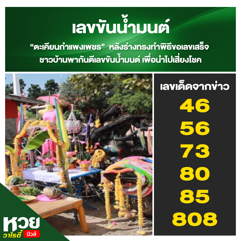 รวมเลขดังขันน้ำมนต์ ทั่วประเทศที่ทุกคนรอคอย งวด 1/3/64