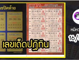 รวมเลขหวยปฎิทิน เด็ดๆแม่นทั้งปี 16/5/64