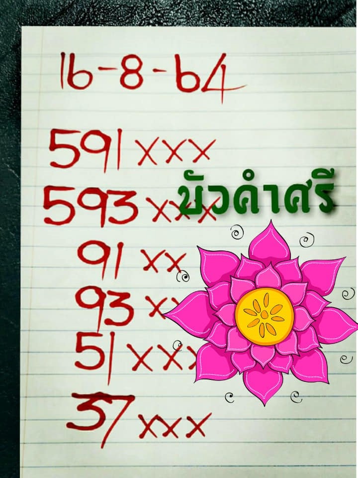 เลขเด็ดหวยเขียน 16/8/64 สำหรับแฟนหวยทั่วประเทศ รวมข่าวหวยเด็ด