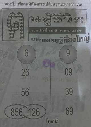 หวยซอง คนสู้ชีวิต 16/8/64, หวยซอง คนสู้ชีวิต 16-8-64, หวยซอง คนสู้ชีวิต 16 ส.ค. 64, หวยซอง คนสู้ชีวิต, เลขเด็ดงวดนี้