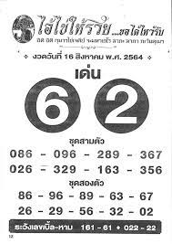 เลขพี่ไข่ วัดเจดีย์ 16/8/64 เลขดังแม่นๆห้ามพลาด