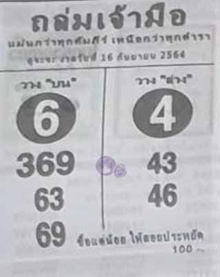 หวยซองถล่มเจ้ามือ 16/9/64, หวยซองถล่มเจ้ามือ 16-9-64, หวยซองถล่มเจ้ามือ 16 ก.ย. 64, หวยซอง, หวยซองถล่มเจ้ามือ