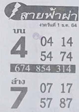 หวยซอง สายฟ้าผ่า 1/12/64, หวยซอง สายฟ้าผ่า 1-12-2564, หวยซอง สายฟ้าผ่า 1 ธ.ค. 2564, หวยซอง, หวยซอง สายฟ้าผ่า, เลขเด็ดงวดนี้, เลขเด็ด, หวยเด็ด