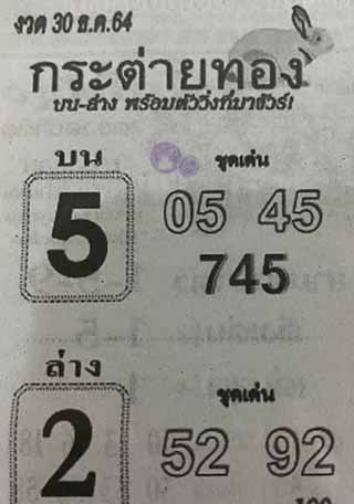 หวยซอง กระต่ายทอง 30/12/64, หวยซอง กระต่ายทอง 30-12-2564, หวยซอง กระต่ายทอง 30 ธ.ค. 2564, หวยซอง, หวยซอง กระต่ายทอง , เลขเด็ดงวดนี้, เลขเด็ด, หวยเด็ด