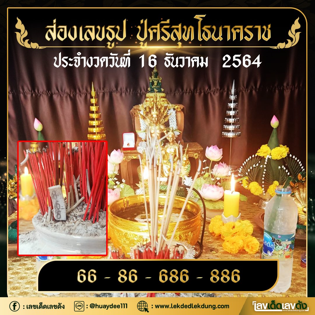 รวมเลขดังขันน้ำมนต์ ทั่วประเทศที่ทุกคนรอคอย งวด 16/12/64