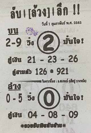 หวยซอง ลับล้วงลึก 01/02/65, หวยซอง ลับล้วงลึก 01-02-2565, หวยซอง ลับล้วงลึก 01 ก.พ. 2565, หวยซอง, หวยซอง ลับล้วงลึก, เลขเด็ดงวดนี้, เลขเด็ด, หวยเด็ด