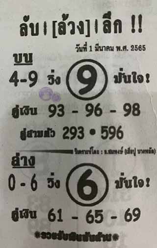 หวยซอง ลับล้วงลึก 01/03/65, หวยซอง ลับล้วงลึก 01-03-2565, หวยซอง ลับล้วงลึก 01 มี.ค. 2565, หวยซอง, หวยซอง ลับล้วงลึก, เลขเด็ดงวดนี้, เลขเด็ด, หวยเด็ด