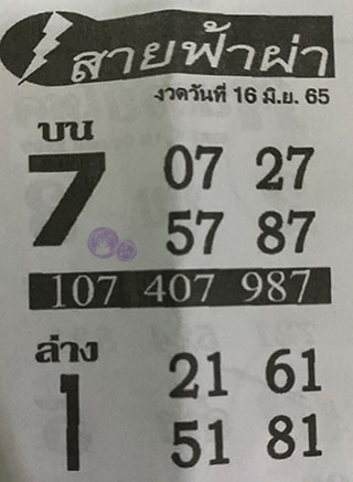 หวยซอง สายฟ้าผ่า 16/06/65, หวยซอง สายฟ้าผ่า 16-06-2565, หวยซอง สายฟ้าผ่า 16 มิ.ย. 2565, หวยซอง, หวยซอง สายฟ้าผ่า, เลขเด็ดงวดนี้, เลขเด็ด, หวยเด็ด