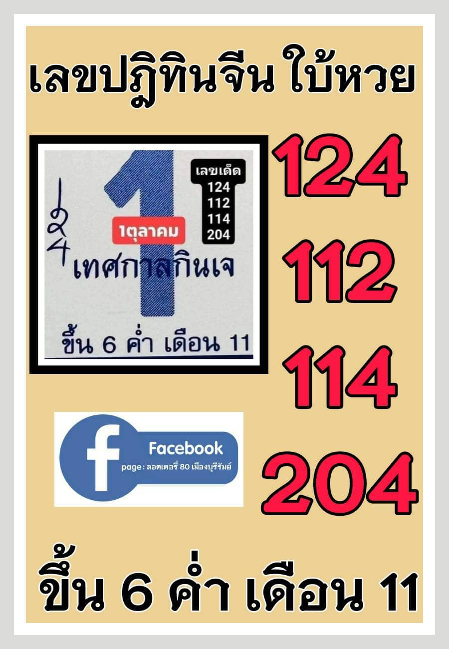 รวมเลขหวยปฎิทิน แม่นทุกงวดแป๊ะปังจริง 01/10/65