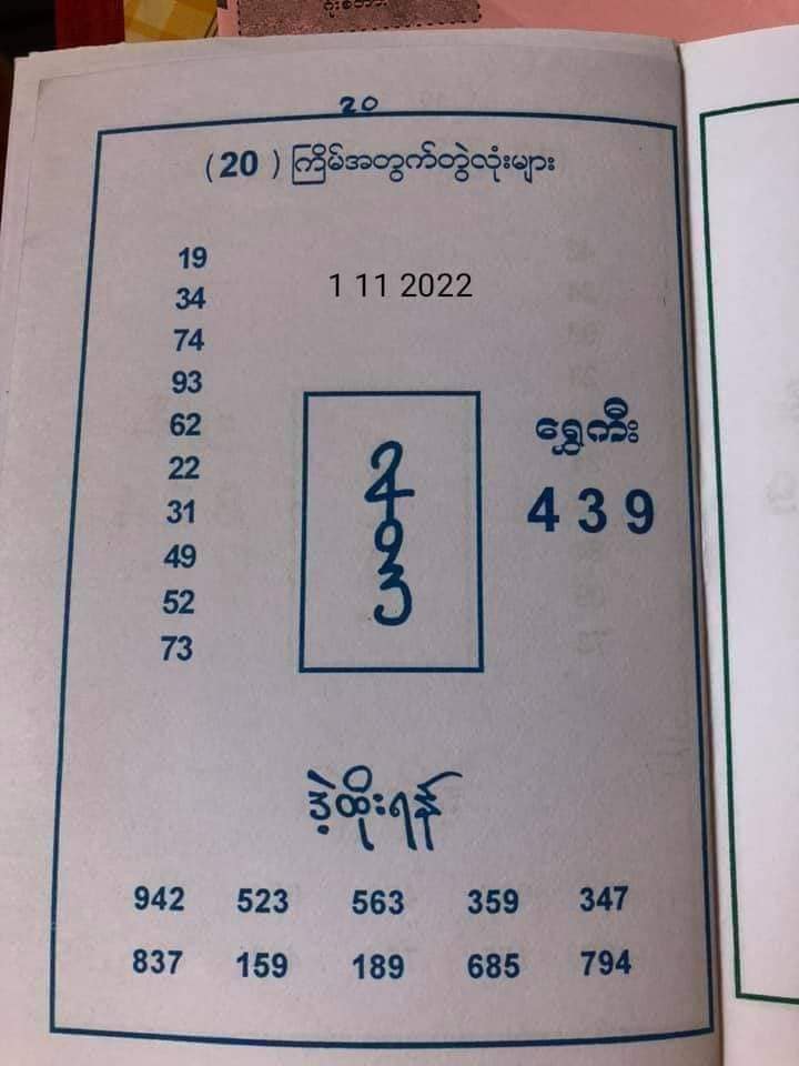 รวมเลขหวยปฎิทิน แม่นทุกงวดแป๊ะปังจริง 01/11/65