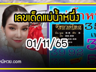 เลขเด็ดแม่น้ำหนึ่ง ตามมาชัวร์แม่นเด้อ งวด 01/11/65