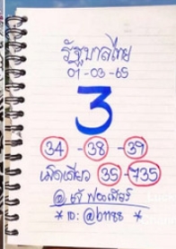 เลขเด็ดหวยเขียนมือ คอหวยตามหาทุกงวด 01/03/66