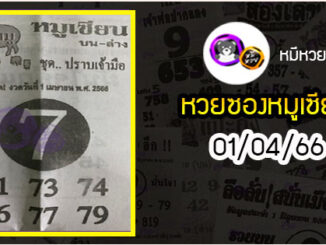 หวยซอง หมูเซียน 01/04/66