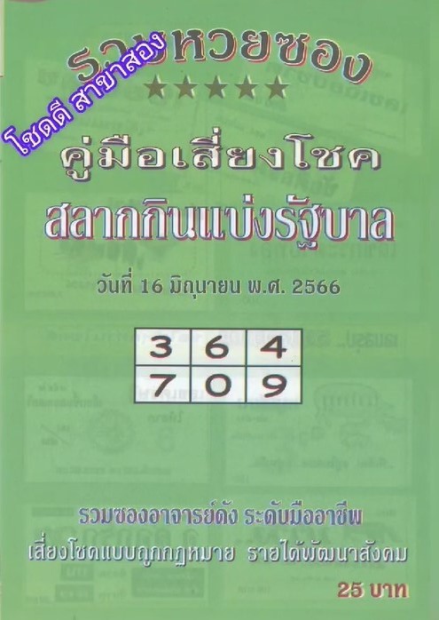 รวมเลขเด็ดหวยซองเด่นๆ แม่นๆ งวด 16/06/66