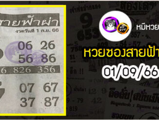 หวยซอง สายฟ้าผ่า 01/09/66