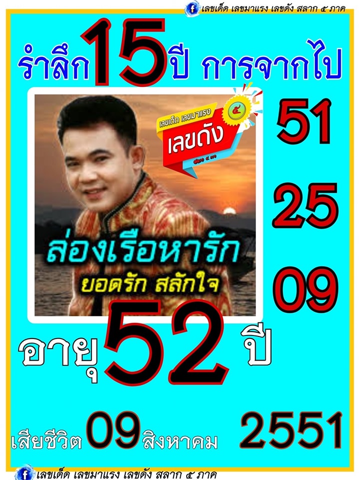 รวมเลขเด็ดนักร้องดังแม่นๆมาทางนี้ งวด 16/08/66