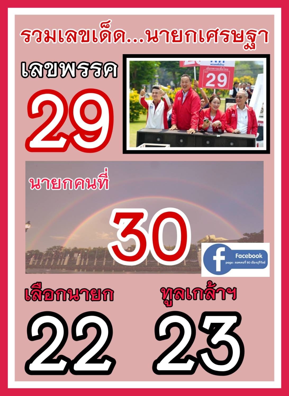 เลขเด็ดนายกฯ "เศรษฐา" มาแรง งวด 16/09/66