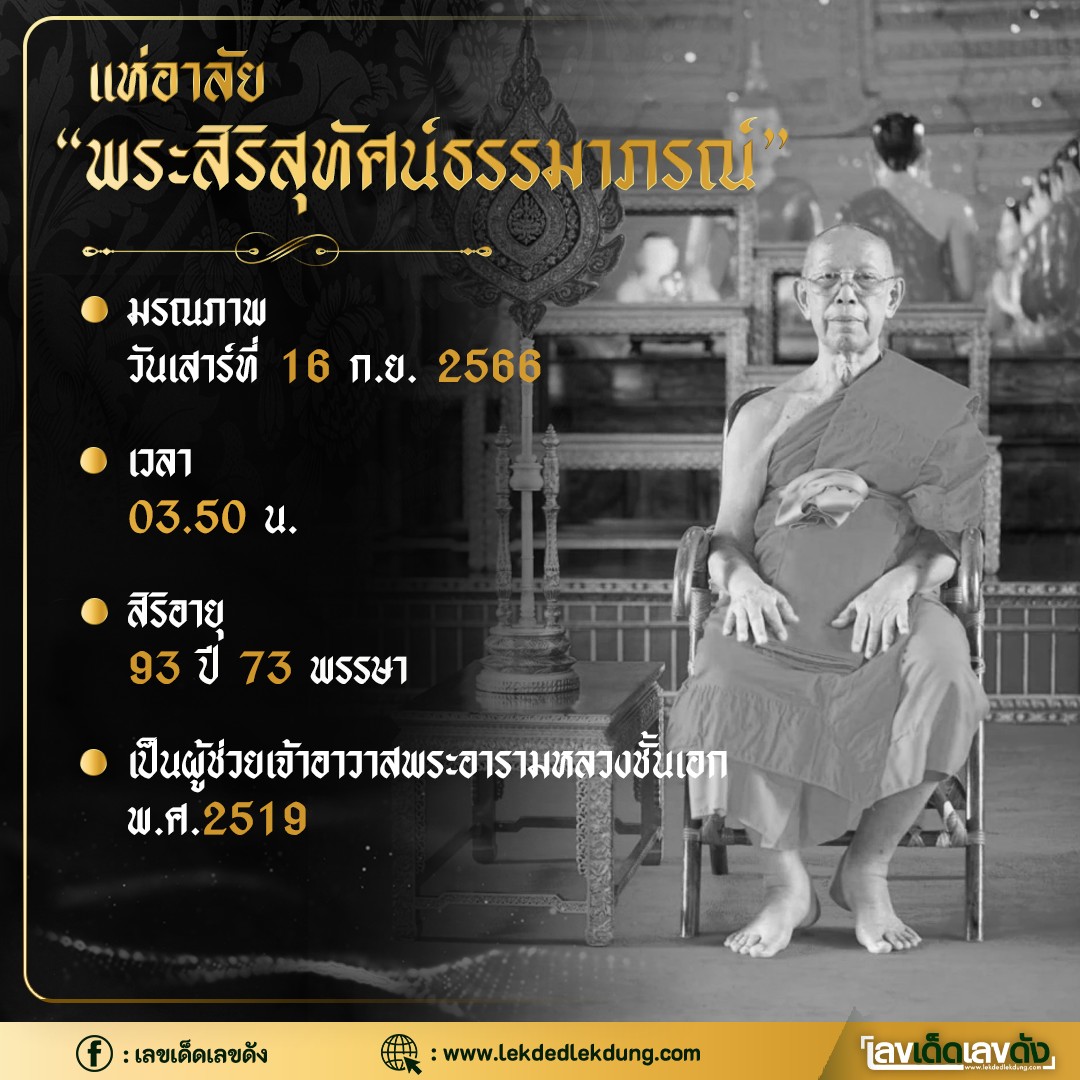 รวมเลขอาจารย์เกจิวัดดังทั่วประเทศที่ทุกคนรอคอย งวด 01/10/66