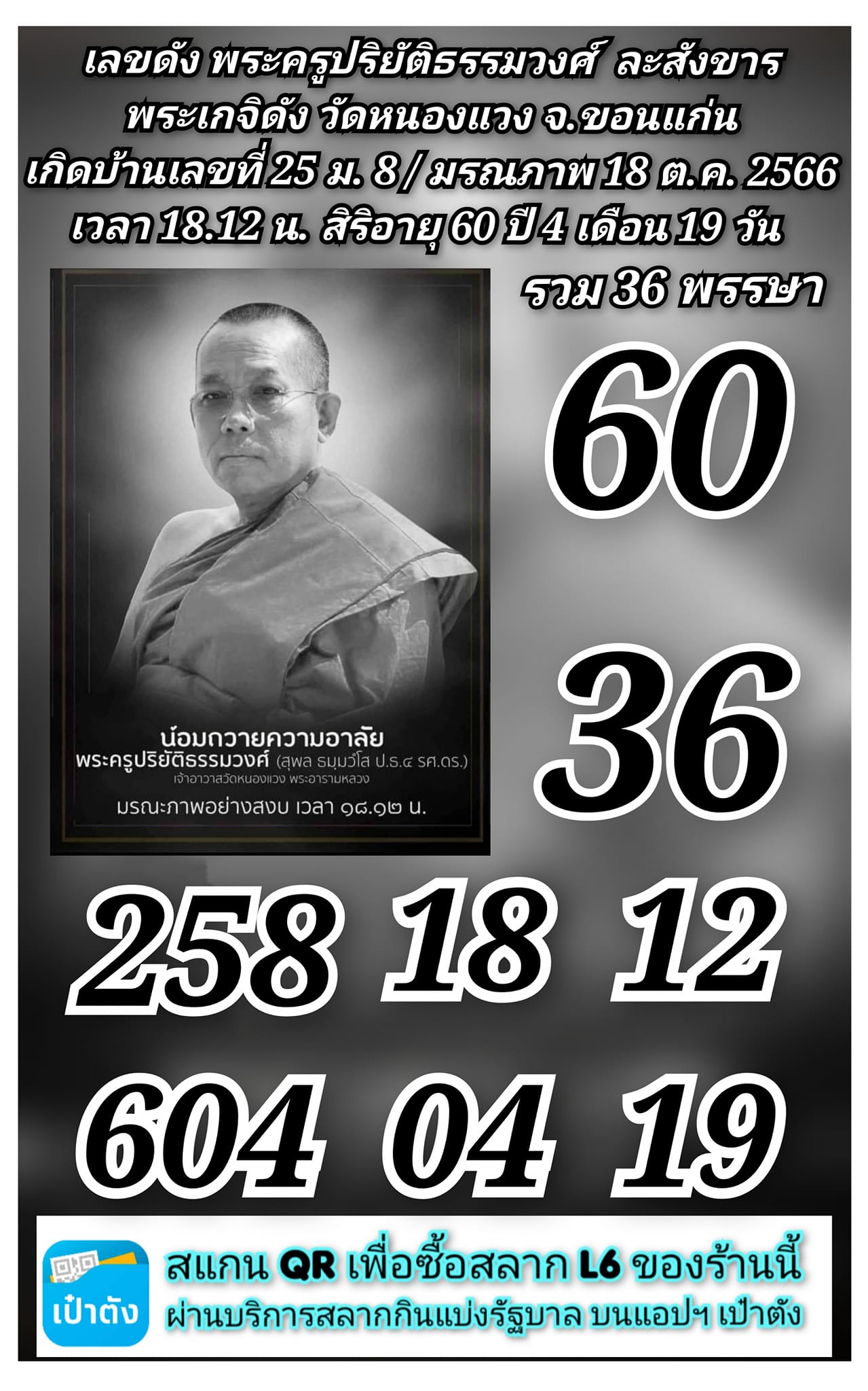 รวมเลขอาจารย์เกจิวัดดังทั่วประเทศที่ทุกคนรอคอย งวด 01/11/66