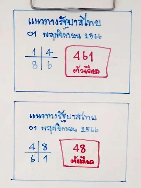 เลขเด็ดหวยเขียนมือ คอหวยตามหาทุกงวด 01/11/66