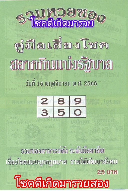 รวมเลขเด็ดหวยซองเด่นๆ แม่นๆ งวด 16/11/66