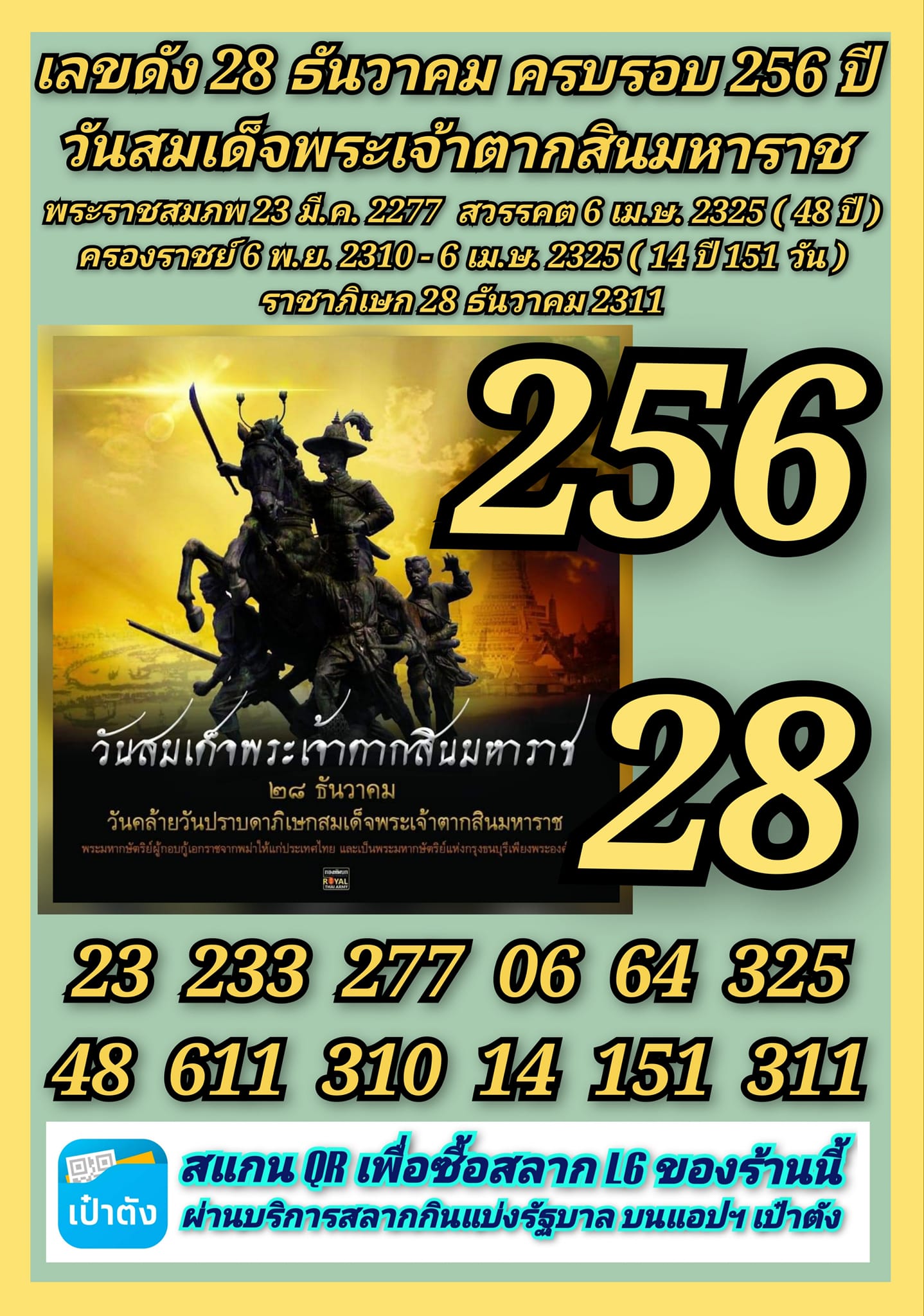 เลขเด็ดเลขดังวันสำคัญ งวดวันที่ 30 ธันวาคม 2566