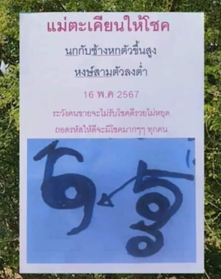 เลขเด็ดหวยเขียนมือ คอหวยตามหาทุกงวด 16/05/67