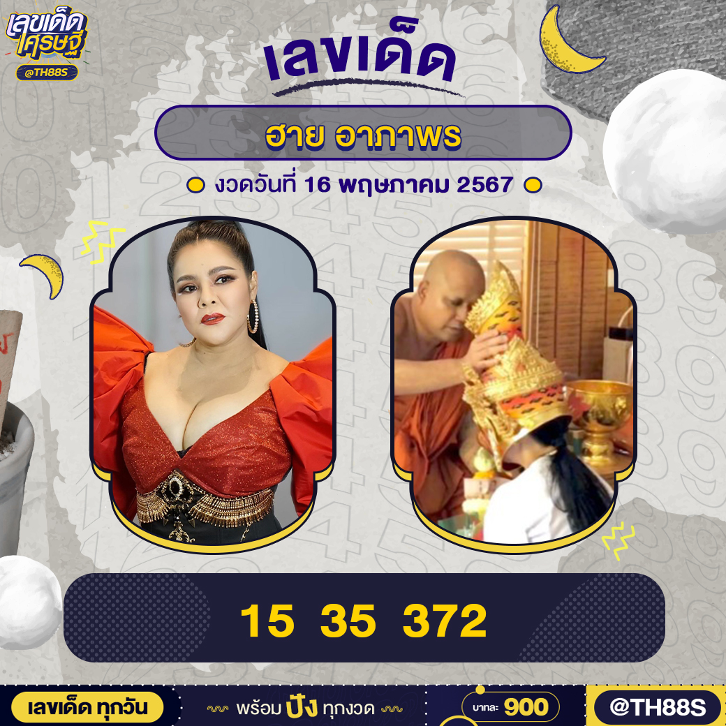 รวมเลขเด็ดดารา-คนดังแม่นๆ อยากมีโชค มาทางนี้ งวด 16/05/67