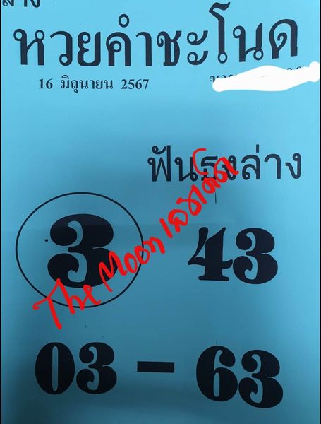 เลขเด็ดพ่อปู่แม่ย่าพญานาค-คำชะโนด งวด 16/06/67