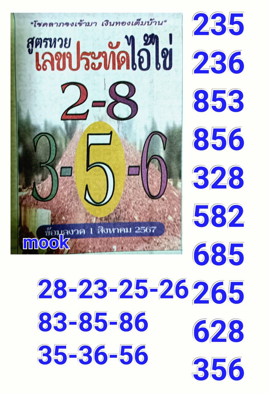 รวมเลขพี่ไข่ วัดเจดีย์ 01/08/67 เลขดังแม่นๆห้ามพลาด