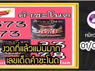 งวดที่แล้วแม่นมาก เลขเด็ดคำชะโนด  01/02/65  งวดนี้มาส่องต่อ