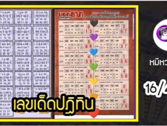 รวมเลขหวยปฎิทิน เด็ดๆแม่นทั้งปี 16/4/64