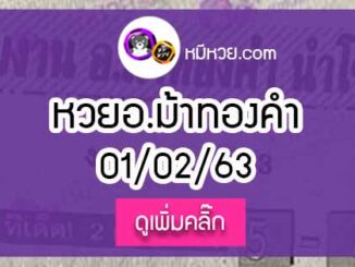 หวยซอง อ.ม้าทองคำ 1/02/63