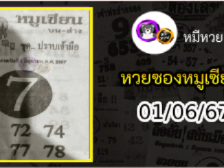 หวยซอง หมูเซียน 01/06/67