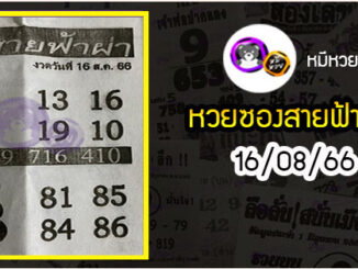 หวยซอง สายฟ้าผ่า 16/08/66