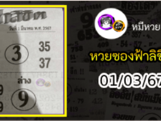 หวยซองฟ้าลิขิต 01/03/67