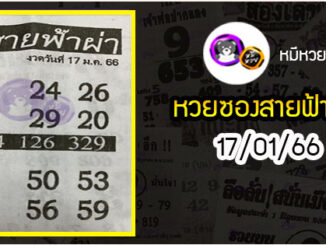 หวยซอง สายฟ้าผ่า 17/01/66