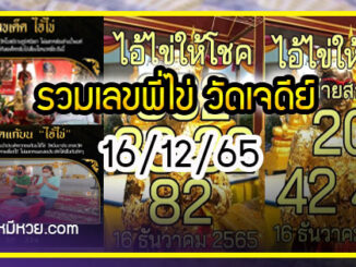 รวมเลขพี่ไข่ วัดเจดีย์ 16/12/65 เลขดังแม่นๆห้ามพลาด