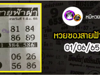 หวยซอง สายฟ้าผ่า 01/06/65